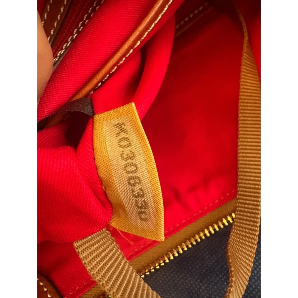 Dooney & Bourke Pebbled Leather Hobo Shoulder Bag Pink Tassel Large